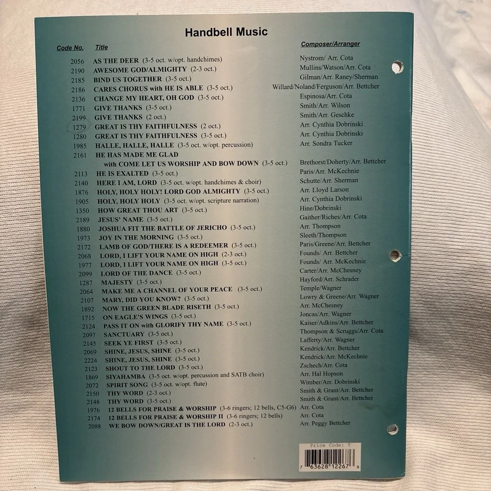 Easy To Ring Praise & Worship For 2-3 Octave Handbells